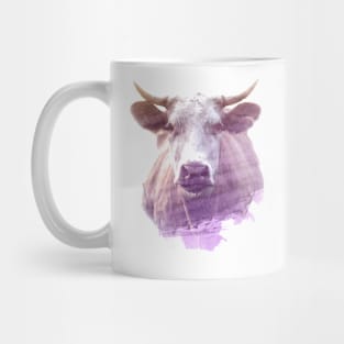 Cow Superimposed Watercolor Mug